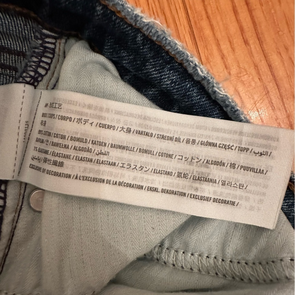 Abercrombie & Fitch Denim Distressed The Mom Shorts High Rise Size 29(b5) - Picture 10 of 11